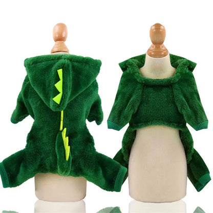 Pet Halloween Clothes – Dinosaur Cosplay Outfit