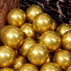 10- 100 pieces metal balloon Gold Silver Chrome Ballon Wedding Decoration white black Macaron Birthday Party Supplies 10 12 inch