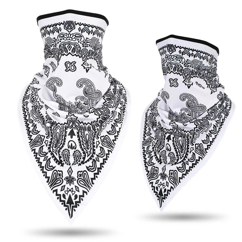 Men Women Bandanna Mask Sports Paisley Bandana Wrap Triangle Face Cover Ski Tube Scarf Fishing Hunting Hiking Neck Gaiter Shield