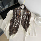New Fashion 70X70cm Women's Scarf Paisley Print Scarf Cotton Texture Square Shawl Decorative Headband Neck Luxury Design Bandana