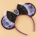 2026 Latest Fashion Ear Headband Sequin Bows For Girl Adult Kids Halloween Party Cosplay Hair Accessories Princess Hairband