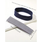 4PCS Set of Minimalist Preppy Headbands, Casual Hair Bands, Headscarf-Style Headbands & Sweat-Absorbent Bands, Solid-Color Casua