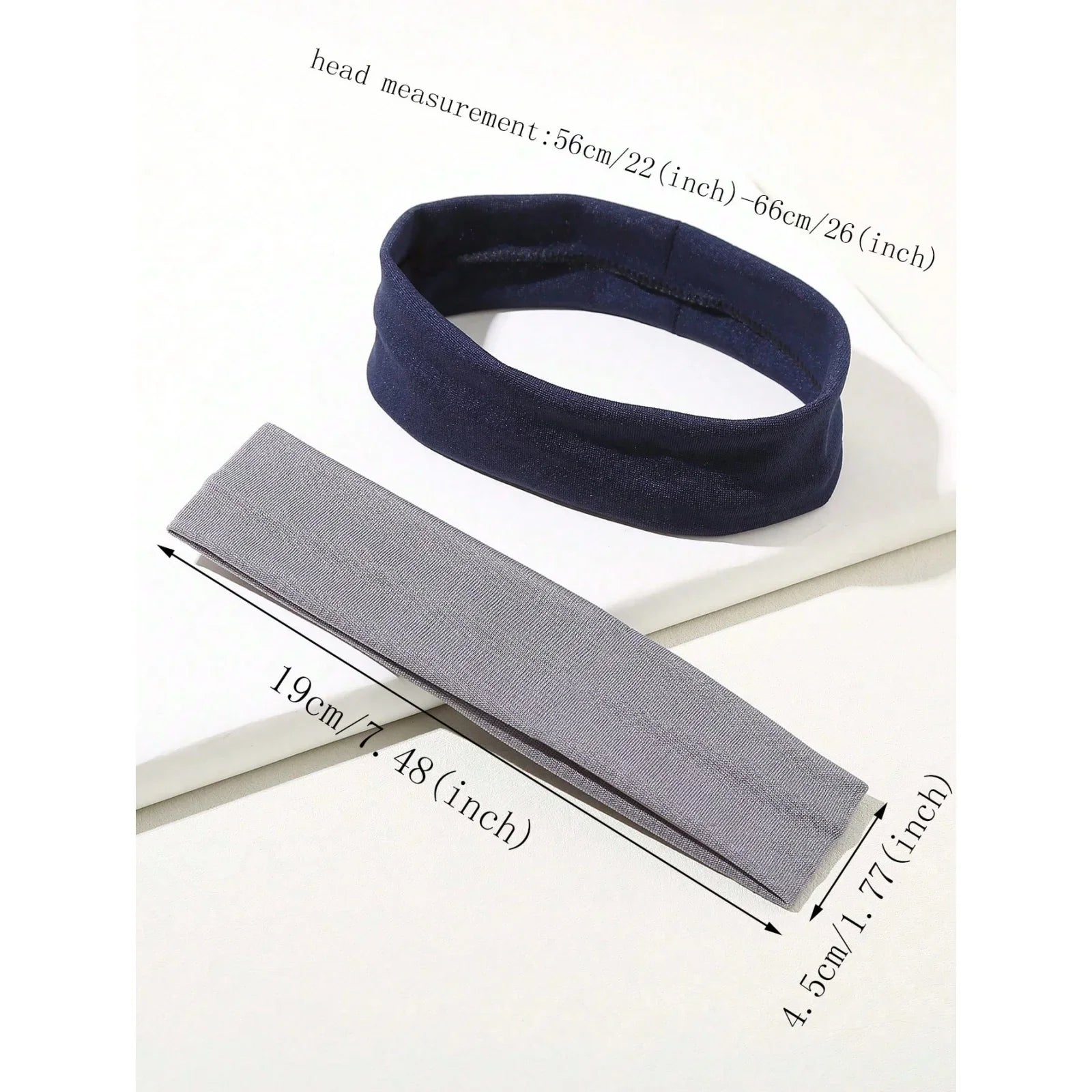 4PCS Set of Minimalist Preppy Headbands, Casual Hair Bands, Headscarf-Style Headbands & Sweat-Absorbent Bands, Solid-Color Casua