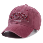 2026 New York Washed Cotton Cap For Men Women Gorras Snapback Caps Baseball Caps Sun protection Casquette Dad Hat Outdoors Cap