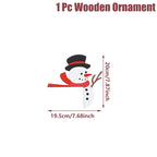 Christmas Wooden Ornament Christmas Party Decoration 2025 Xmas Santa Claus Snowman Pendants Navidad Natal New Year Gift 2026