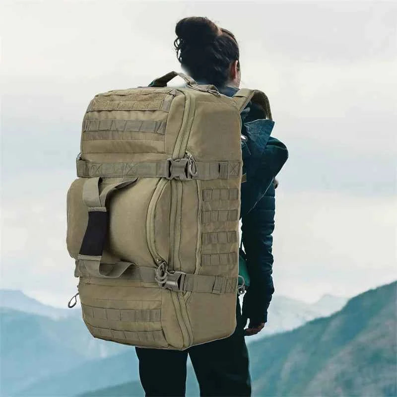 LQARMY 30L 50L 80L Outdoor Mountaineering Bag Molle Tactical Backpack Large Duffel Bag Hiking Camping Travel Bags