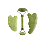 Natural Jade Roller Gua Sha Massage Set Guasha Board Comb Gouache Scraper Body Acupuncture Spa Facial Anti Aging Lifting Tools