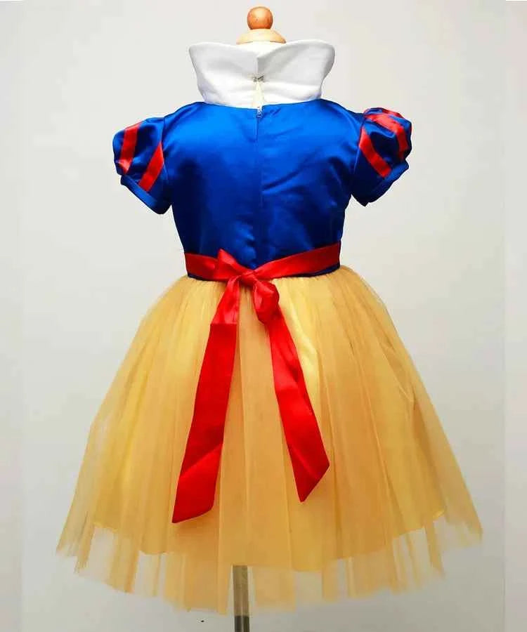 Kids Snow White Princess Costume Dress with Cape