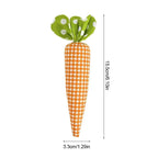 1/5pcs Easter Carrot Ornaments 2026 Spring Easter Party Decoration for Home Kids Birthday Favors Gift Soft Artificial Carrot Toy