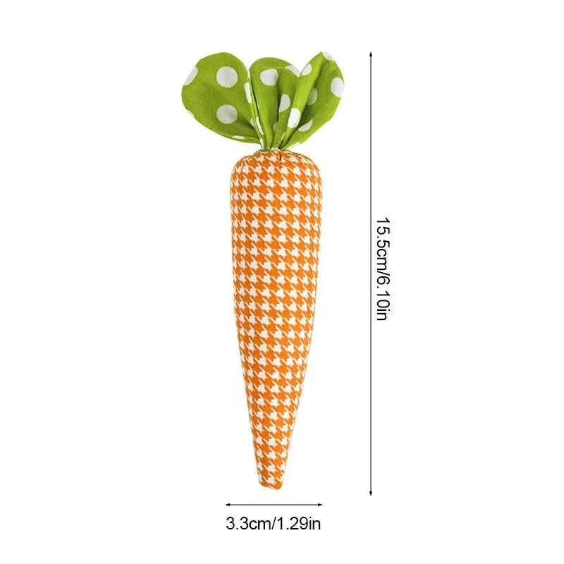 1/5pcs Easter Carrot Ornaments 2026 Spring Easter Party Decoration for Home Kids Birthday Favors Gift Soft Artificial Carrot Toy
