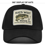 High Quality Fishing Embroidery Baseball Cap for Men Women Outdoor Fishing Snapback Mesh Hat Breathable Sunshade Dad Trucker Hat