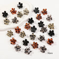 12/24/30Pcs Mini Flower Hair Claw Clips Pack for Women Girl Cute Hair Accessories Creaseless Styling for Bangs Tiny Hair Styling