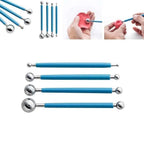 Pottery Clay Sculpture Carving Kit Pen Soft Silicone Handmade Pottery Polymer Clay DIY Cutter Clay Sculpting Tools