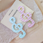 1/2pcs Y2K Style Musical Note Hair Clip Harajuku Hairclips Side Bangs Clip Sweet Girl Hairpin for Women Trendy Hair Accessories