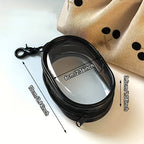 New Portable Clear Figure Display Keyring Bag Waterproof PVC Oval Hanging Blind Box Storage Bags Keychain Organizer Case