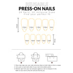 24pcs Gradient Black False Nails Cute Cartoon Cat's Eye Forest Elf Girl Press On Nails Glossy Almond Sweet Cool Fake Nail Tips