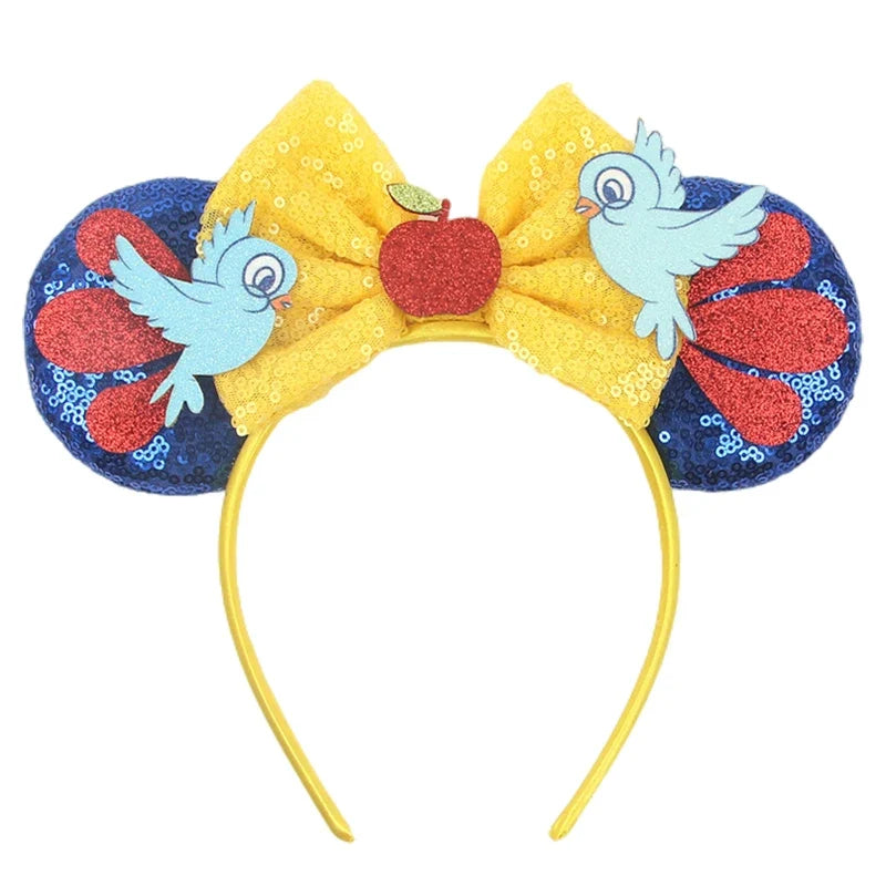 Nieuwste Mickey Mouse Oren Hoofdband Kid Adult Festival Party Pailletten Strik Haarband Vrouwen Baby Girl Party Haar Accessories