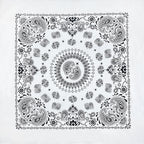70CM Oversized Hip Hop Amoeba Cashew Cotton Square Bandana Scarf Headband Black Paisley Gifts For Men/Boys/Girls