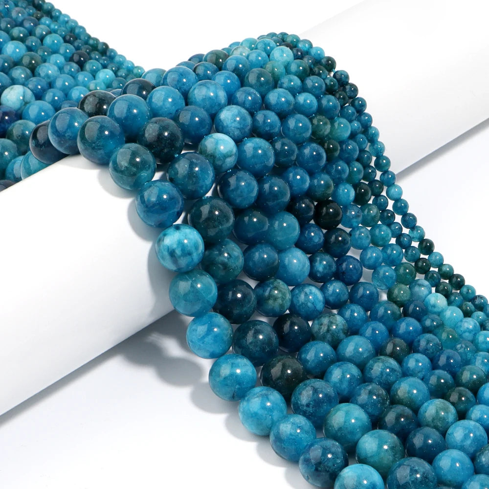 1String/Lot 4 6 8 10 12mm Natural Stone Round Tiger Eye Crystal Turquoises Spacer Beads For DIY Crafts Ornament Making Supplies
