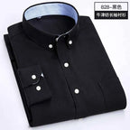 Men's long sleeve shirt Spring summer autumn winter Oxford woven slim free ironing comfortable soft casual fashion simple work