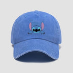 Stitch Casual Hat Kawaii Cartoon Anime Figure Baseball Caps Breathable Snapback Sun Hats Adjustable Peaked Cap Unisex Kids Gifts
