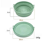 Foldable Air Fryer Silicone Liner Reusable Air Fryer Silicone Baking Tray Food Grade Silicone Air Fryer Mat