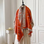 Women's Cashmere Winter Shawl – Vintage Floral Pashmina Wrap