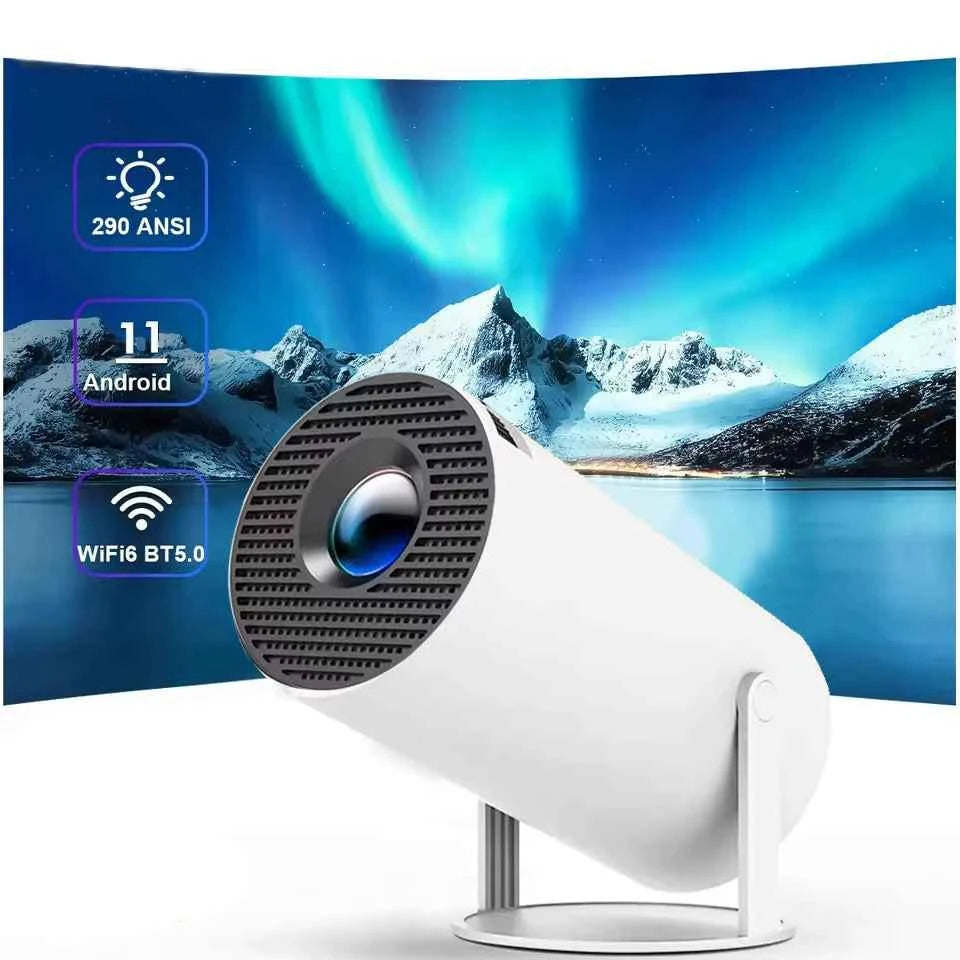 Ourdoor Smart Projector HY300 8K Android 11 Dual Wifi6 290ANSI Allwinner H726 BT5.4 1080P 1280*720P Home Cinema Outdoor Projetor