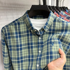Luxury Brand Embroidery 100% Cotton Long Sleeved Shirt Men's New Shirt Men's Casual Loose Top Business Men