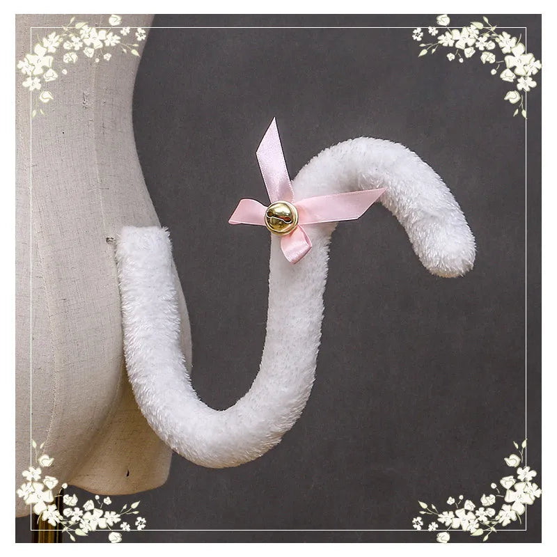 Cute Plush Cat Tail Kawaii Animal Tails Anime Cosplay Costumes Accessories Kitten Tails Maid Outfits Accessory Party Props Gift