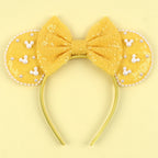 New Trendy Mouse Ears Headband 3.3"Velvet For Girls Soft Bow Hairband Halloween Festival Party Trip DIY Hair Accessories Gifts
