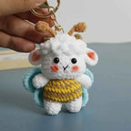 Funny Sheep Crochet Keychain Cute Animal Bag Charm