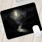 Night Moonlight Large Mouse Pad – Non-Slip Gaming & Office Desk Mat for Laptop, PC, and Esports Players