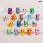 20/5pcs 3D Printed Dragon Ornaments for Kids Birthday Party Favors Pinata Filler Easter Christmas Gifts Home Table Decorations