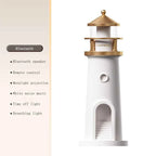 Moon Lamp Projection Lighthouse Lamps Night Light Remote Control Bluetooth Music Motion Sensor Ambient Lights Xmas Birthday Gift