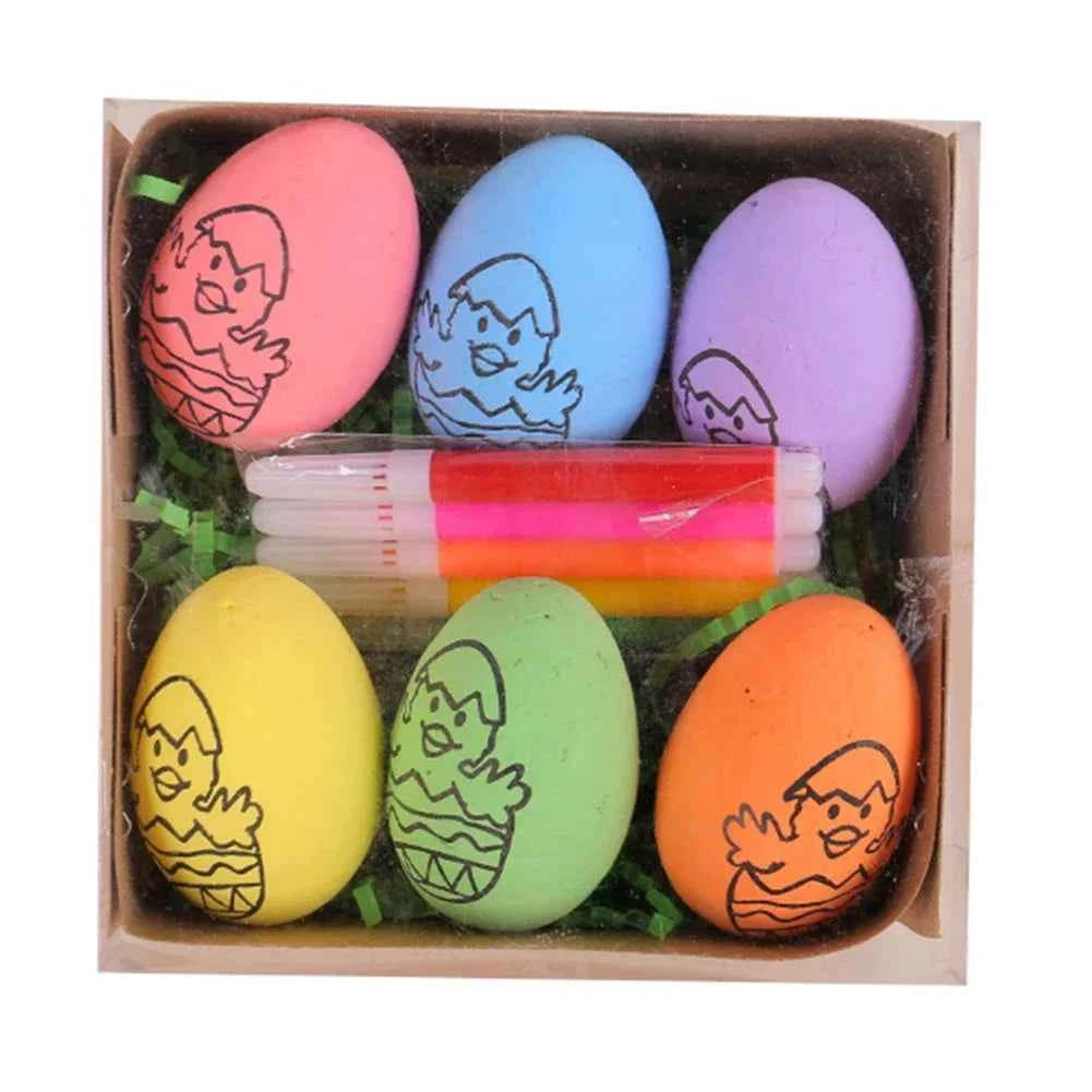 DIY Painting Easter Eggs with Paint Pen DIY Doodle Kit Easter Egg Coloring Craft Kit for Easter Theme Party