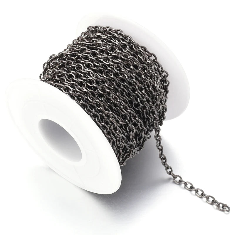 Louleur High Quality Necklace Chain Bulk Cross Chains For Jewelry Making Findings DIY Necklace Bracelet Chain Materials