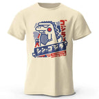 Harajuku Kawaii Animal Printed 100% Cotton T-Shirt, Lightweight Round Neck Short Sleeve Tee, Unisex Casual Wear
