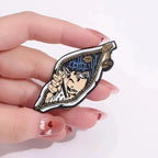 Cartoon Comic Character Enamel Pins Custom Jojo Japan Tv Animation Brooches Lapel Badges Classic Jewelry Gift For Fans Friends