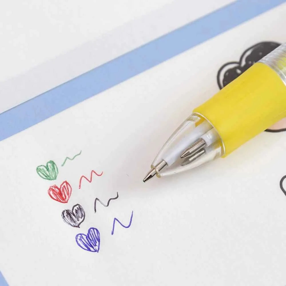 5-30 Pcs Cute Cartoon Four-color Pen for Kids Birthday Kindergarten Home-school Carnival Christmas Boys and Girls Gift Rewards