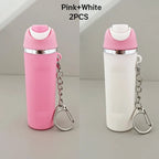 Mini Water Bottle Keychain ， Cute Cup Mini Tumbler Keychain，Applicable To Holder Keyring for Lip Balm, Backpack