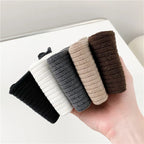 New Women's Stockings Spring Trends Casual Preppy Style Knee High Socks Female High Quality Solid Color Long Socks Comfy