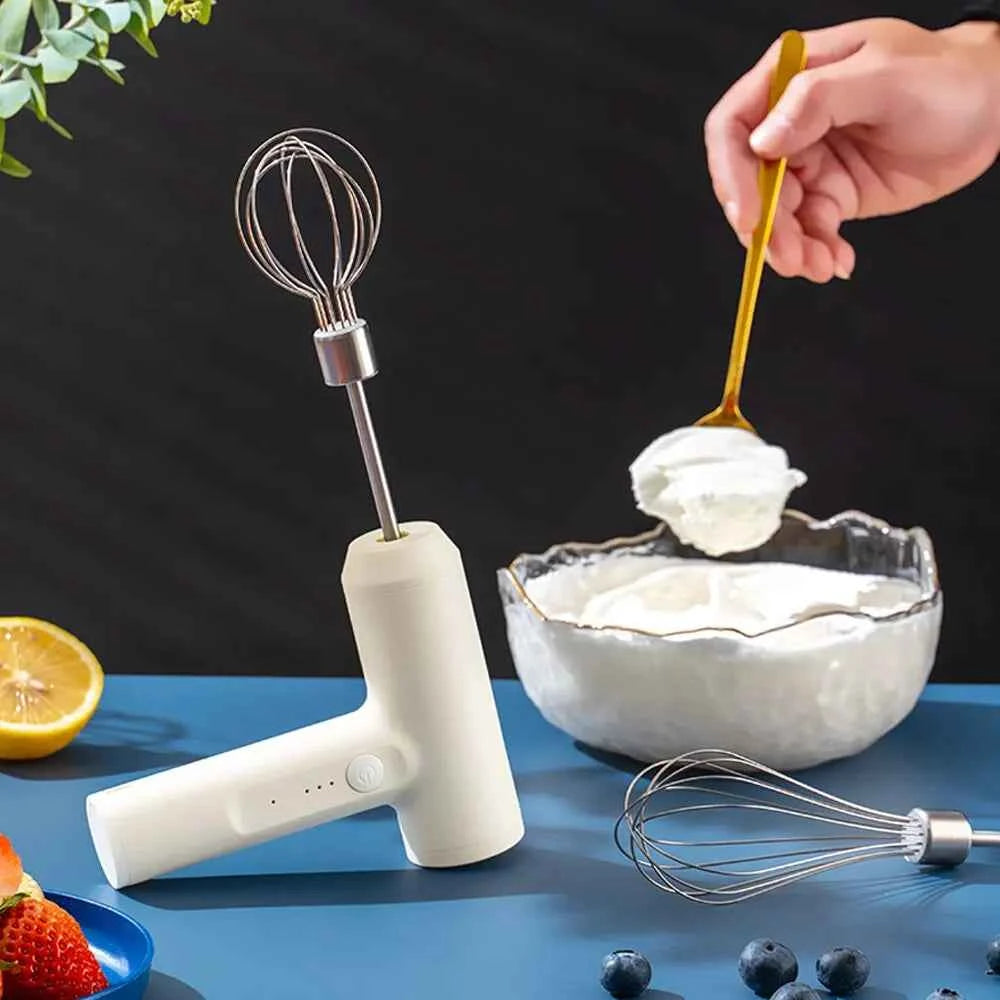 Wireless Electric Food Mixer with 3-Speed Portable Hand Mixer