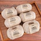 6pcs Cotton Soft Breathable Yarn Thread Set-Perfect for Hand Knitting, Crocheting, Weaving Hats, Scarves, Dolls, Bags, Sweaters