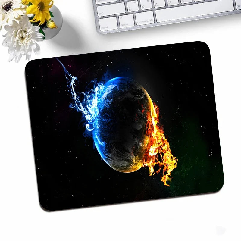 Galaxy Small Gaming Mouse Pad Deskmat Rubber Mat non-slip Anime Mousepad Pc Accessories Desk Protector Kawaii Cute Keyboard Pads