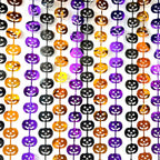 Halloween Pumpkin Bat Spider Fringe Backdrop – Spooky Party Decor