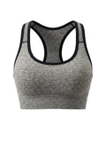 Women's Seamless Sports Bra Set, 3 Colors Racerback Workout Yoga Top with Back Cutout, Breathable Gym Fitness Crop Top