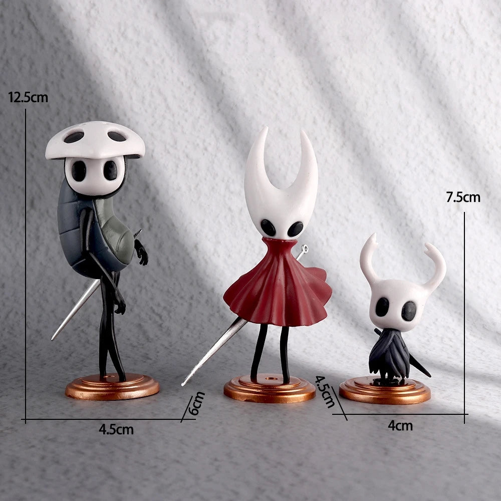 3pcs/set Hollow Knight Anime Figure GK Game Anime Figurine Action Figure Model PVC Decoration Ornament Collectible Toys