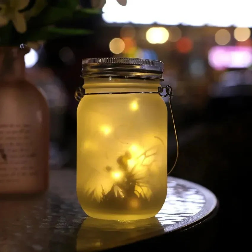 Solar Mason Jar Light Solar Lantern Fairy Lights Waterproof IP65 Hanging Standing Solar Lamp Garden Ornament for Patio Lawn