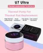 ICE Whale U7 Ultra Thermal Putty For VGA GPU IC Processor Rapid Cooling Thermal Pad Heat Blocking Putty High Performance